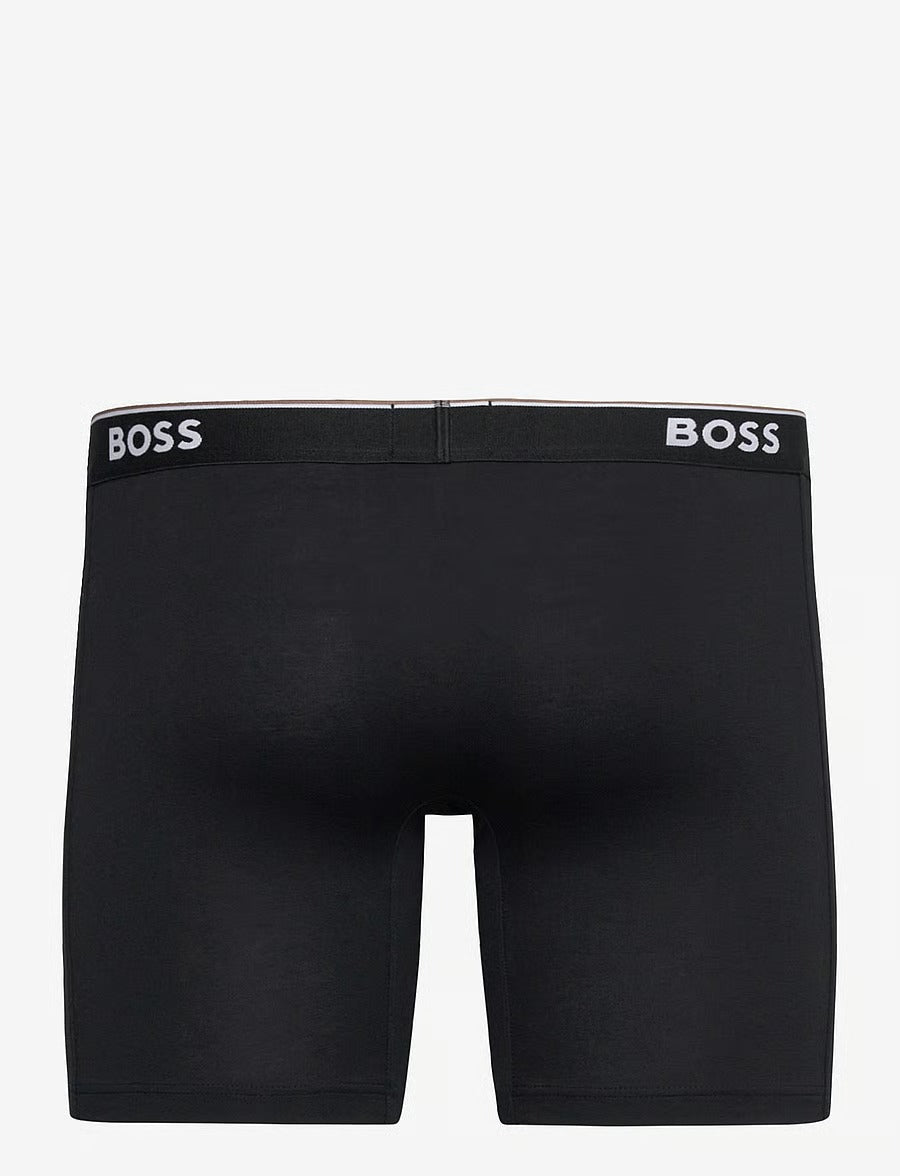 BOSS BoxerBrLong 3P Power herreunderbukser, 3-pack