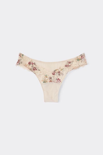 Brazilian Briefs with Pretty Flowers Print