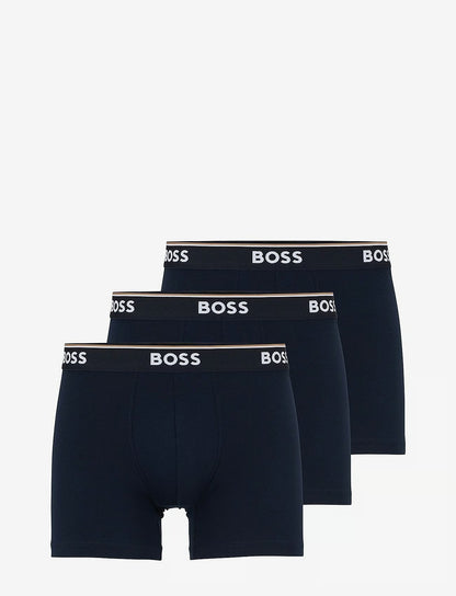 BOSS BoxerBr 3P Power herreunderbukser, 3-pack i Lys blå