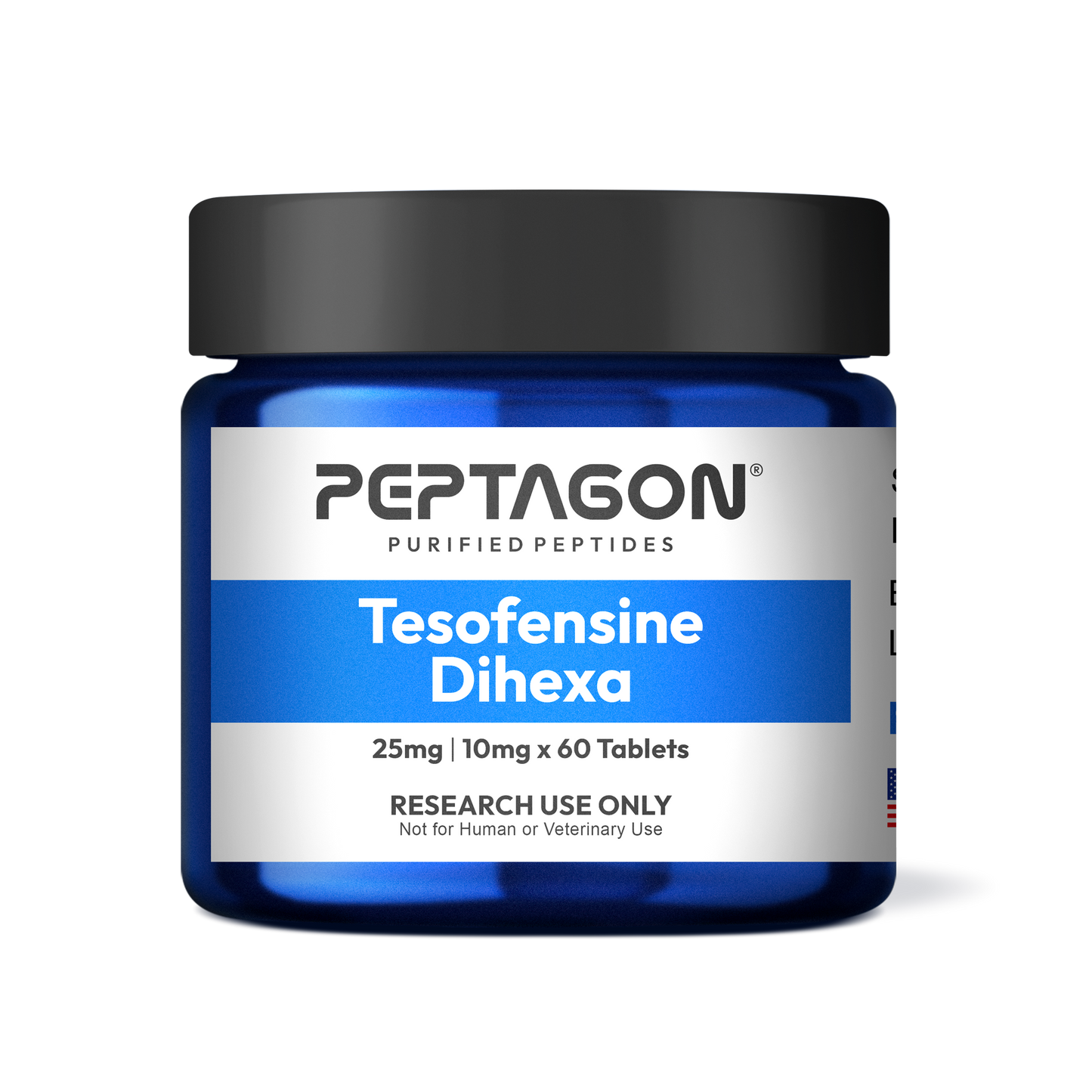 Peptagon Tesofensine + Dihexa Research Tablets – 25mg / 10mg – 60 Count