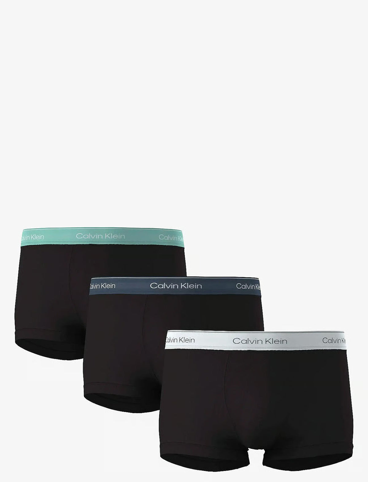 Calvin Klein RELAXED FIT TRUNK 3PK herreunderbukser, 3-PACK i svart BODIES W TAHITI TURQUOISE DA