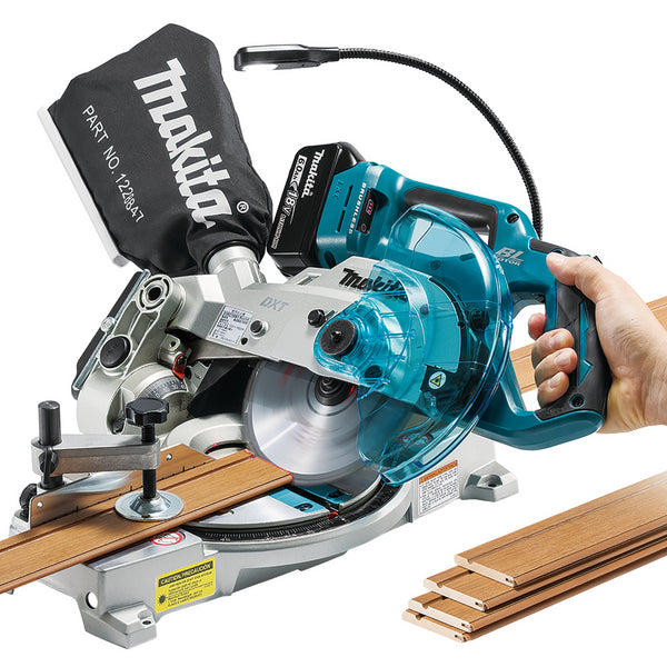 Makita DLS600Z kapp- og gjærsag 18V LXT 165 mm, børsteløs (kun maskin)