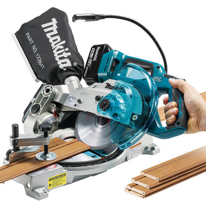 Makita DLS600Z kapp- og gjærsag 18V LXT 165 mm, børsteløs (kun maskin)