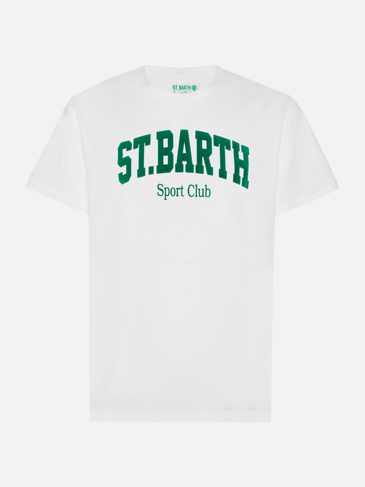 Vinter bomulls-T-skjorte Arnott med St. Barth Sport Club-trykk – produktbilde