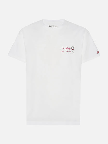 Vinter bomull t-skjorte Arnott Warm med Levateje er vino-broderi | VACANZE DI NATALE SPECIAL EDITION – offisielt produktbilde 4