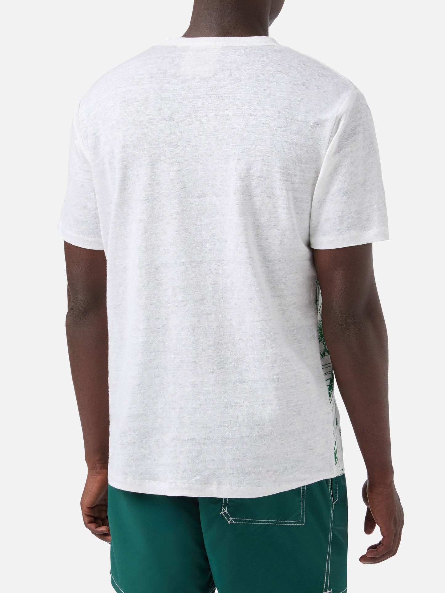 Ecstasea T-skjorte i linjersey med Capri-print – offisielt produktbilde 4