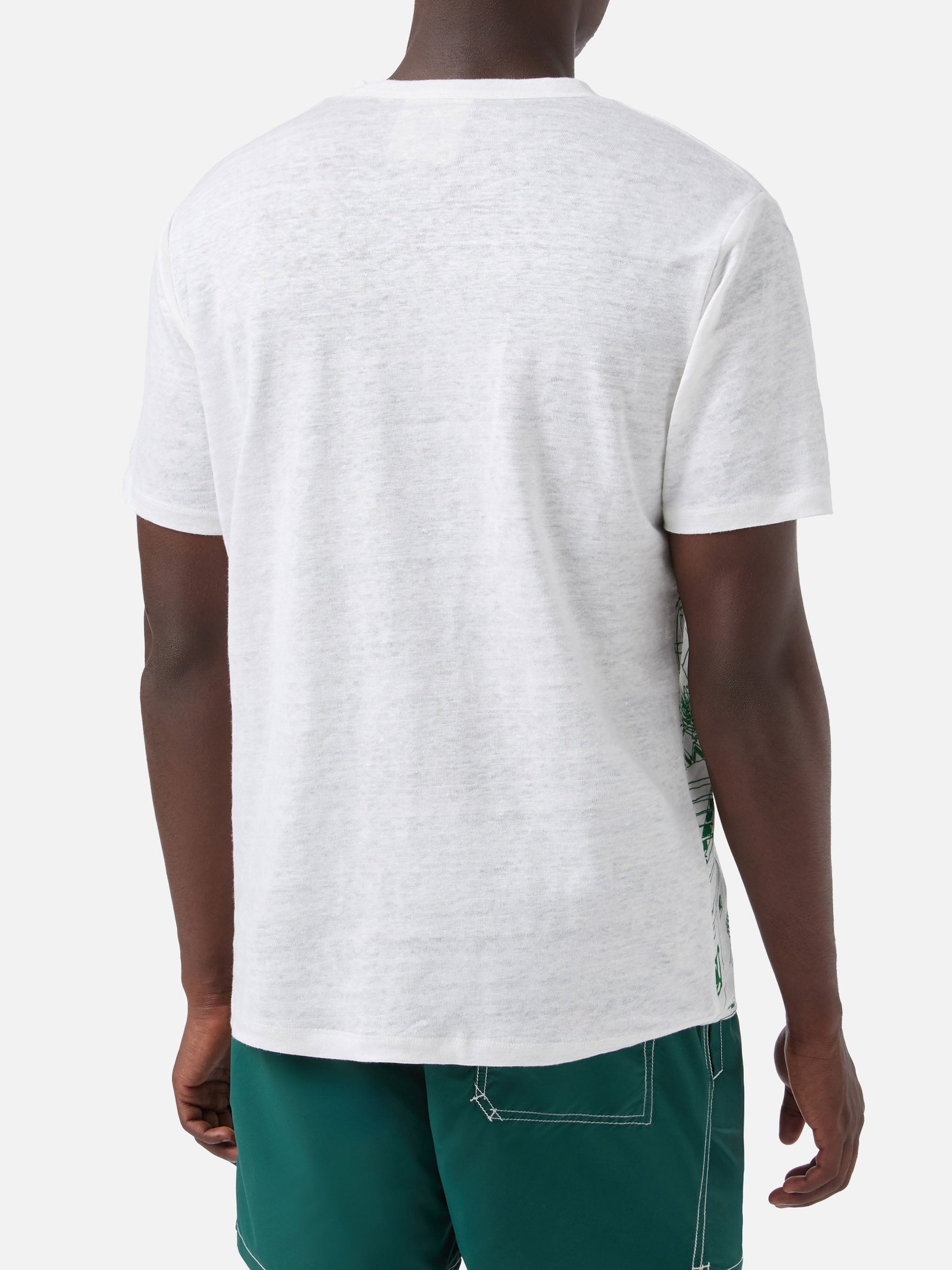 Ecstasea T-skjorte i linjersey med Capri-print – offisielt produktbilde 4