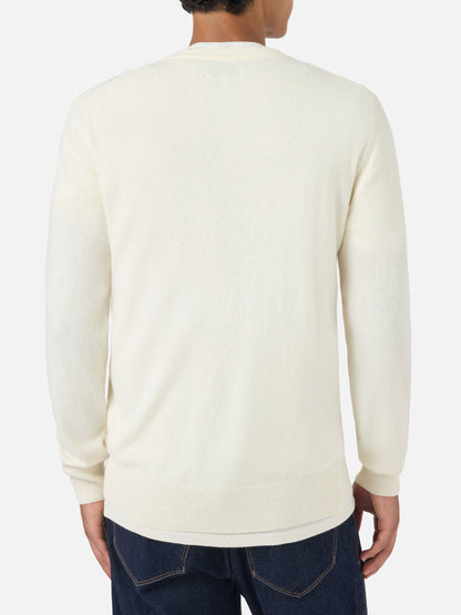 Crewneck-genser Heron med Snoopy tennis champ-broderi | SNOOPY PEANUTS SPECIAL EDITION – offisielt produktbilde 3