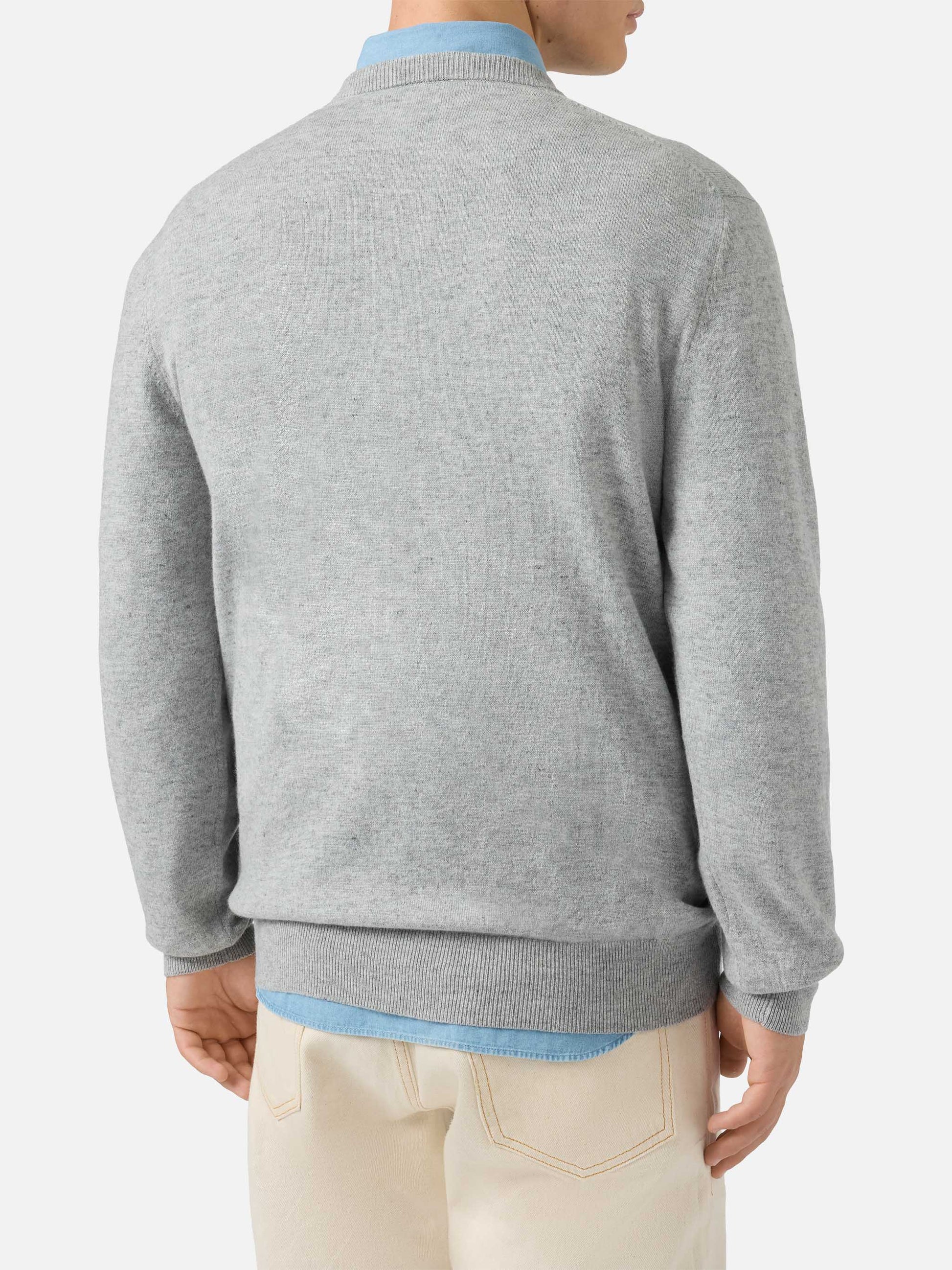 Crewneck-genser Heron Light med broderiet "Life is too short for sport" – offisielt produktbilde 4
