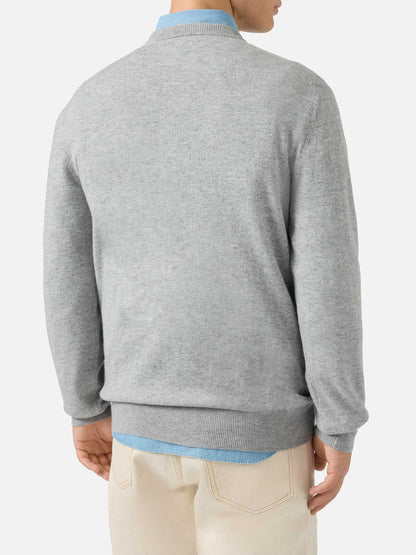 Crewneck-genser Heron Light med broderiet "Life is too short for sport" – offisielt produktbilde 4