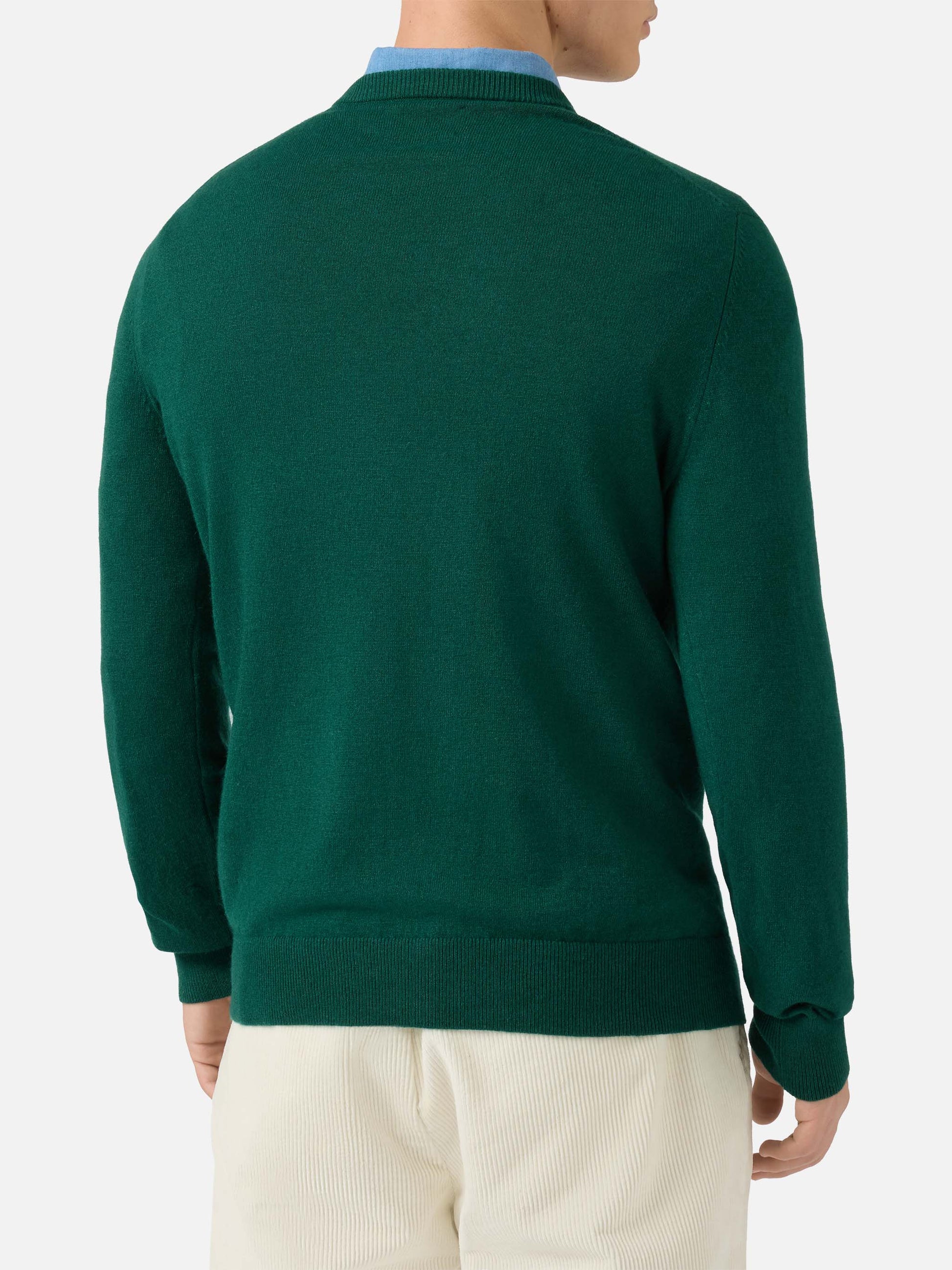 Crewneck-genser Heron Light med "Busy from day to night"-broderi – offisielt produktbilde 4