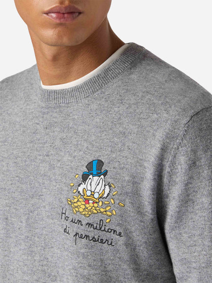 Crewneck-genser Heron Light med Uncle Scrooge-broderi | DISNEY SPECIAL EDITION – produktbilde
