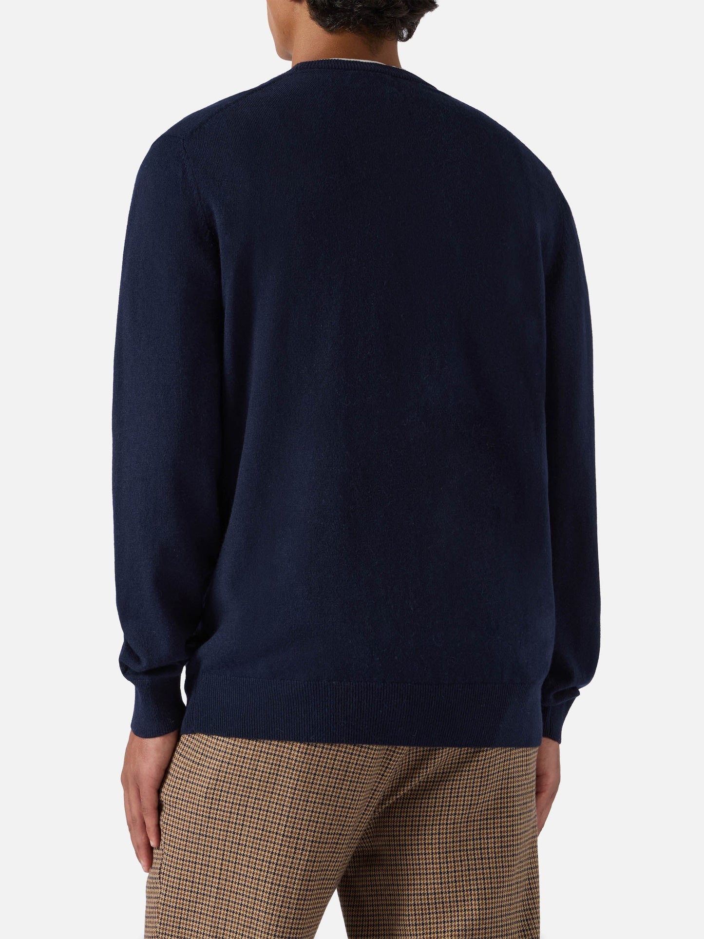 Crewneck Heron Light med broderiet "Sole, whisky e sei in pole position!" | VACANZE DI NATALE SPECIAL EDITION – offisielt produktbilde 4