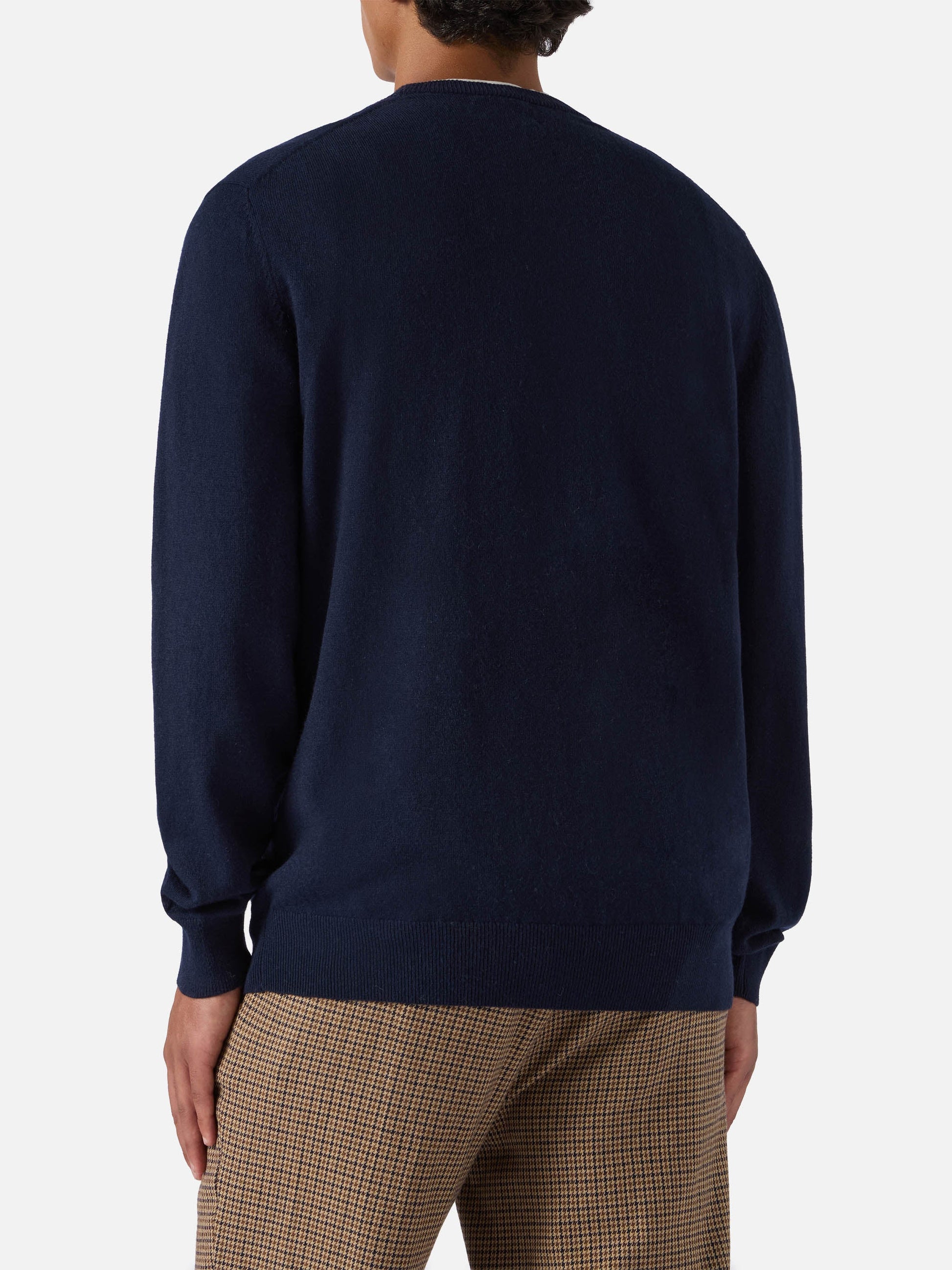 Crewneck Heron Light med broderiet "Sole, whisky e sei in pole position!" | VACANZE DI NATALE SPECIAL EDITION – offisielt produktbilde 4