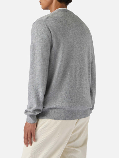 Crewneck-genser Heron Light med "E io pagooo"-broderi | YUPPIES SPECIAL EDITION – offisielt produktbilde 4