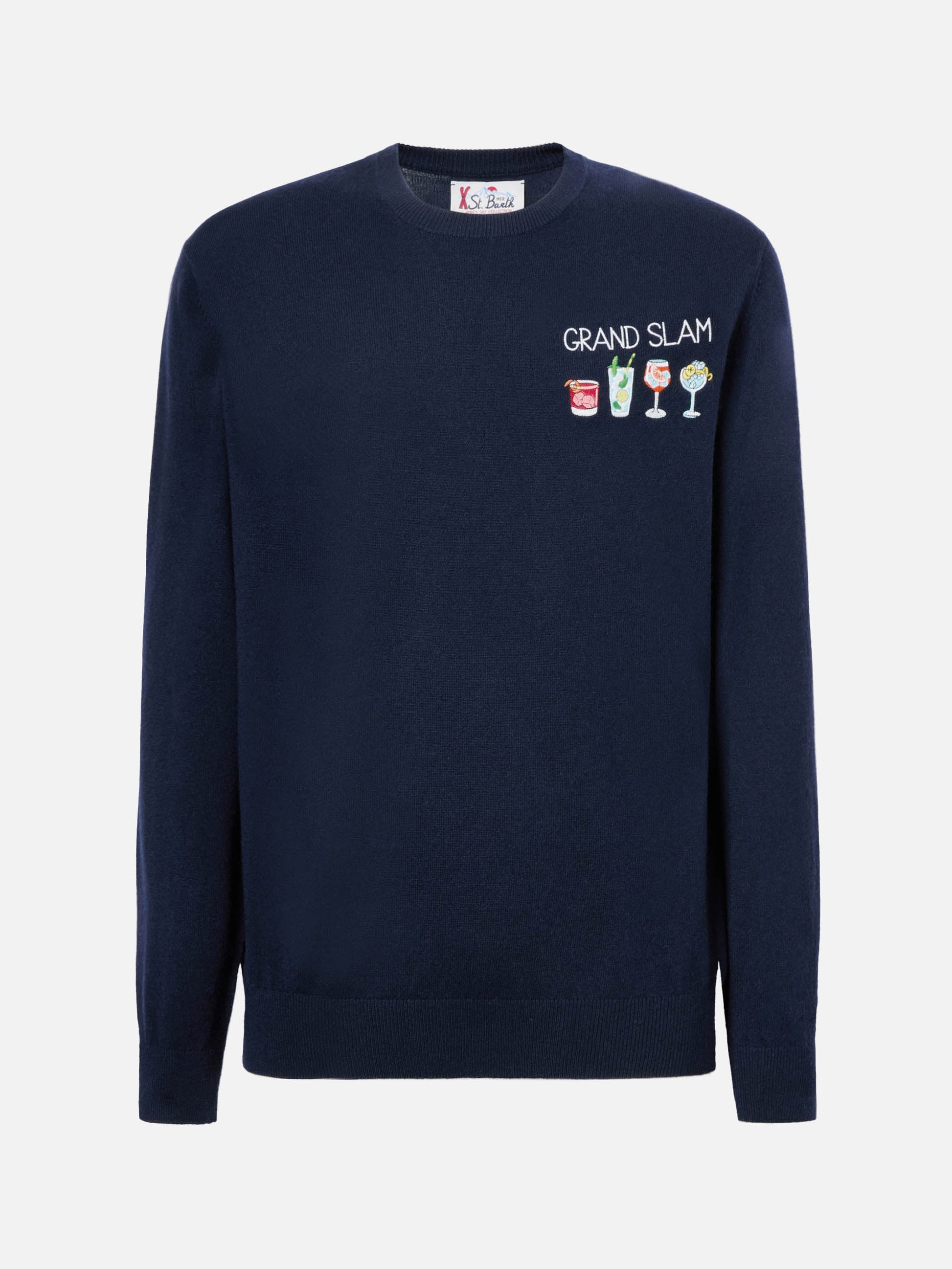 Crewneck-genser Heron Light med Grand Slam-broderi – offisielt produktbilde 5