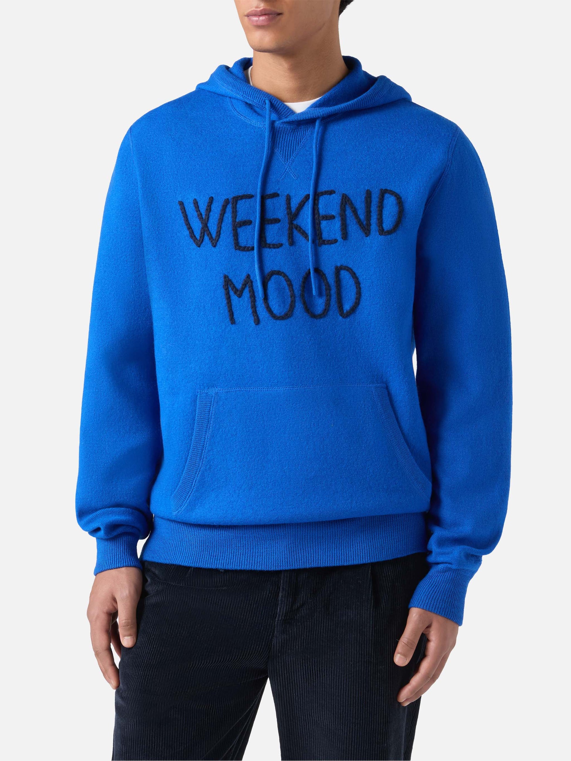 Crewneck hettegenser Jake med Week-end Off-broderi – produktbilde