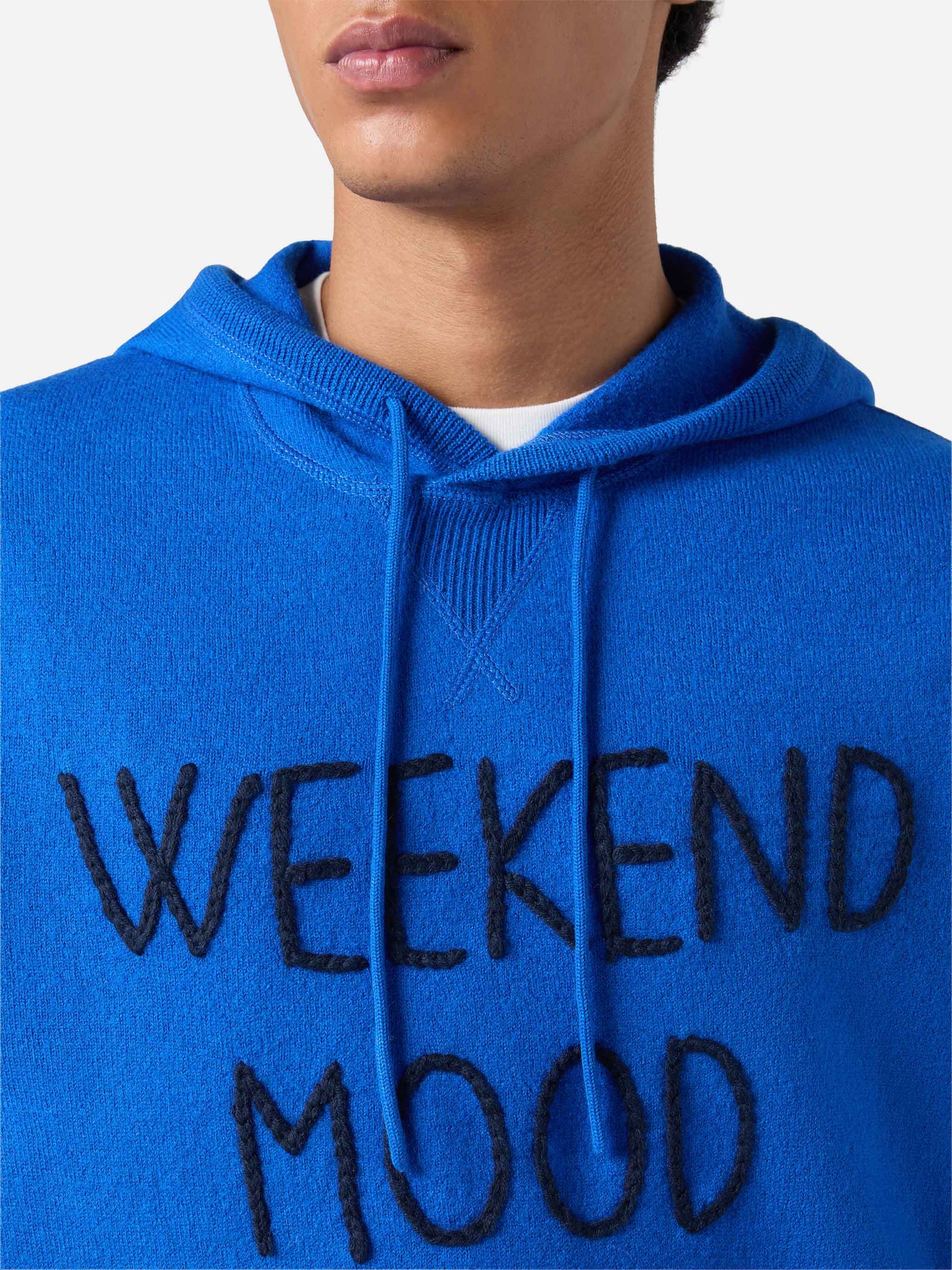 Crewneck hettegenser Jake med Week-end Off-broderi – offisielt produktbilde 2