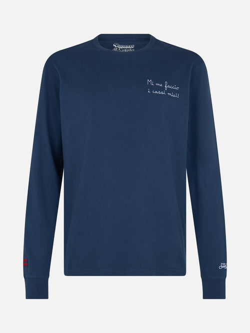 Luton t-skjorte med "Mi me faccio i cassi miei" broderi | Vacanze di Natale Special Edition – produktbilde