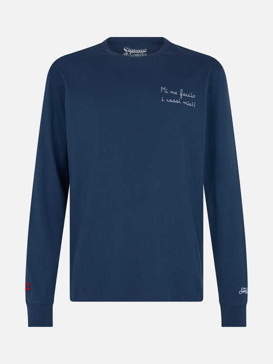 Luton t-skjorte med "Mi me faccio i cassi miei" broderi | Vacanze di Natale Special Edition – produktbilde