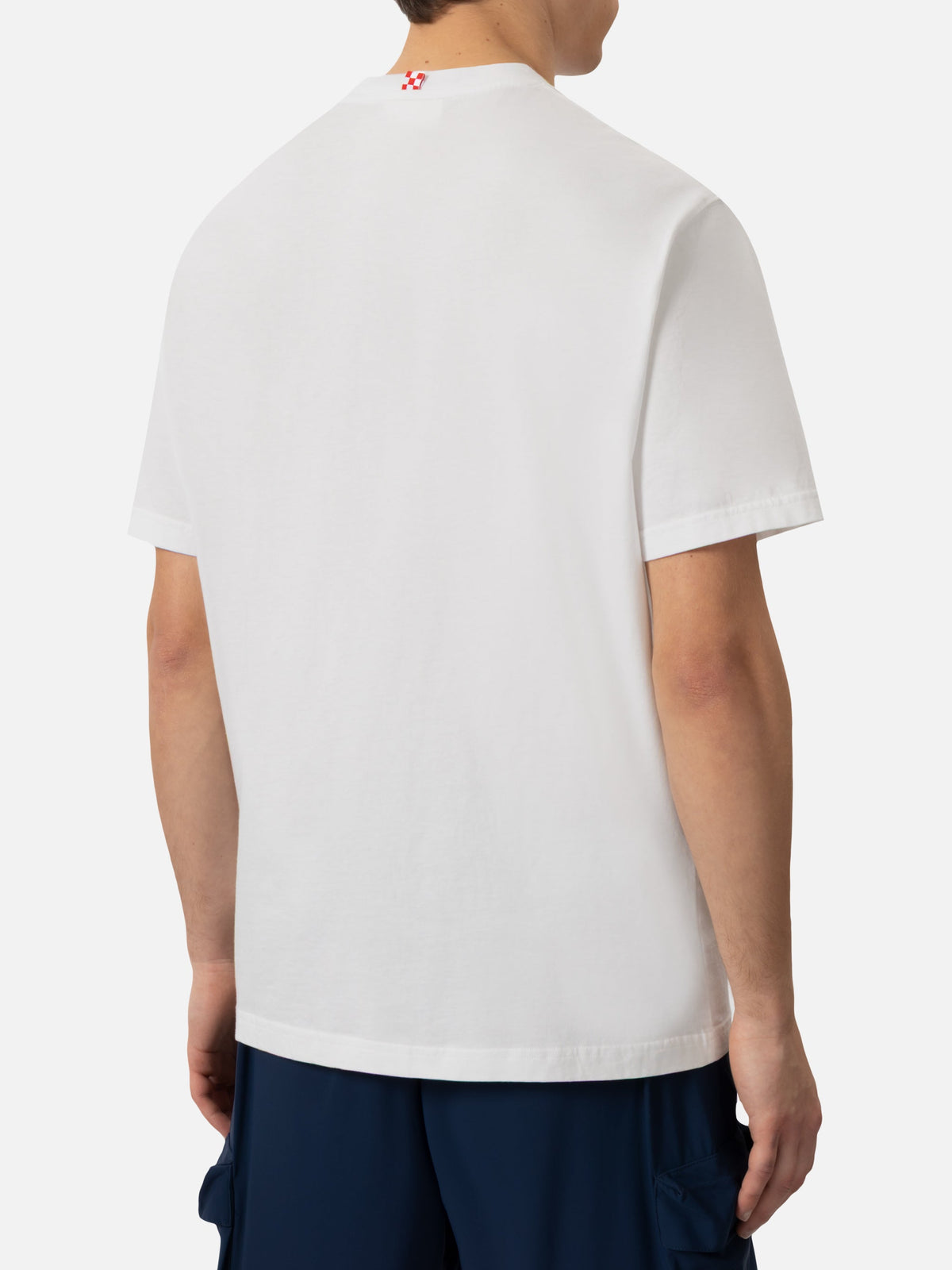 T-skjorte i bomullsjersey Classic Fit Portofino med Gin Gin-broderi | INSULTI LUMINOSI SPECIAL EDITION – offisielt produktbilde 3