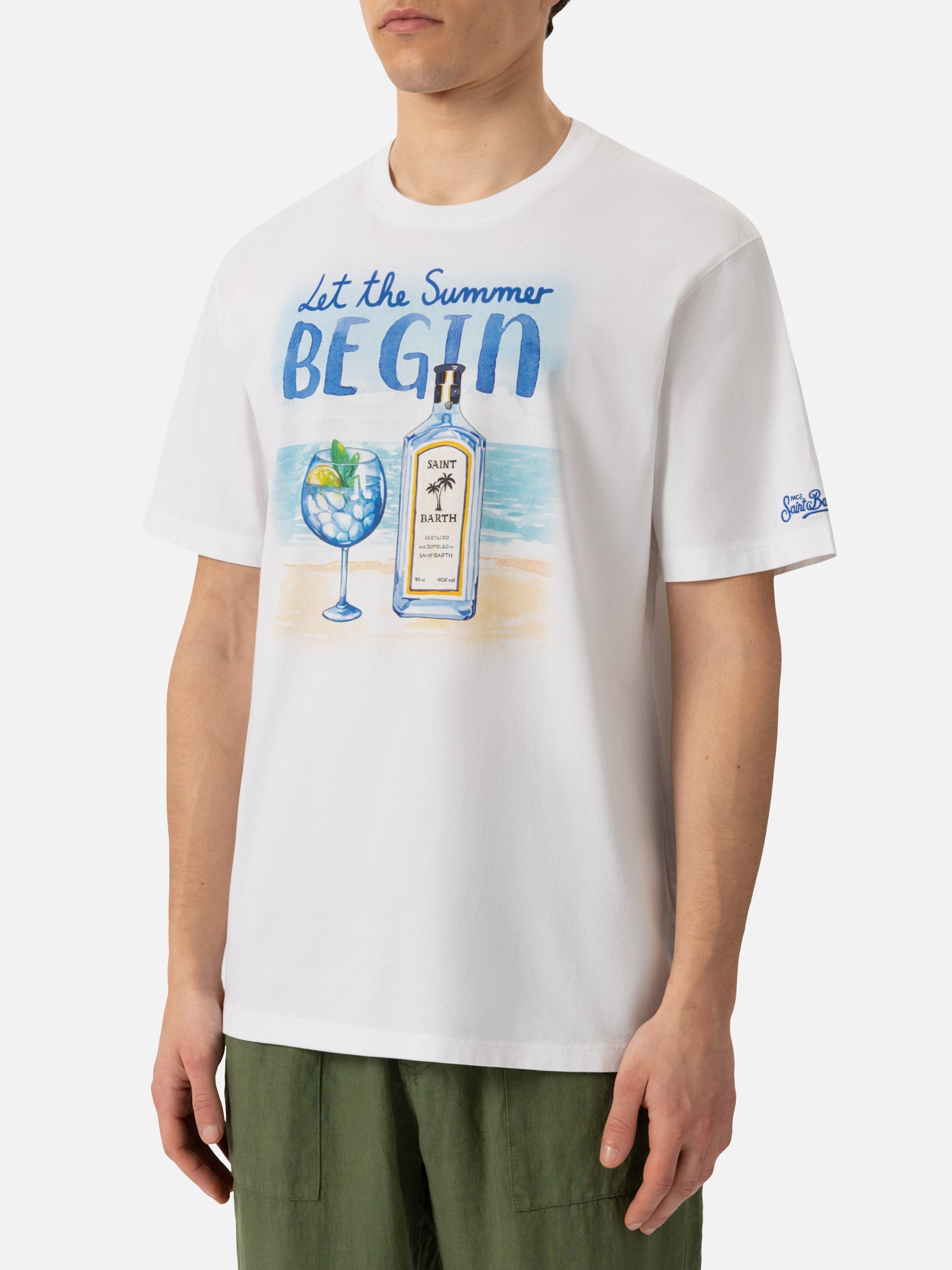 T-skjorte med Let the summer be gin-print – offisielt produktbilde 3