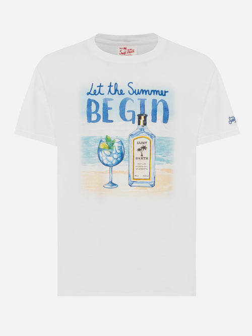 T-skjorte med Let the summer be gin-print – produktbilde