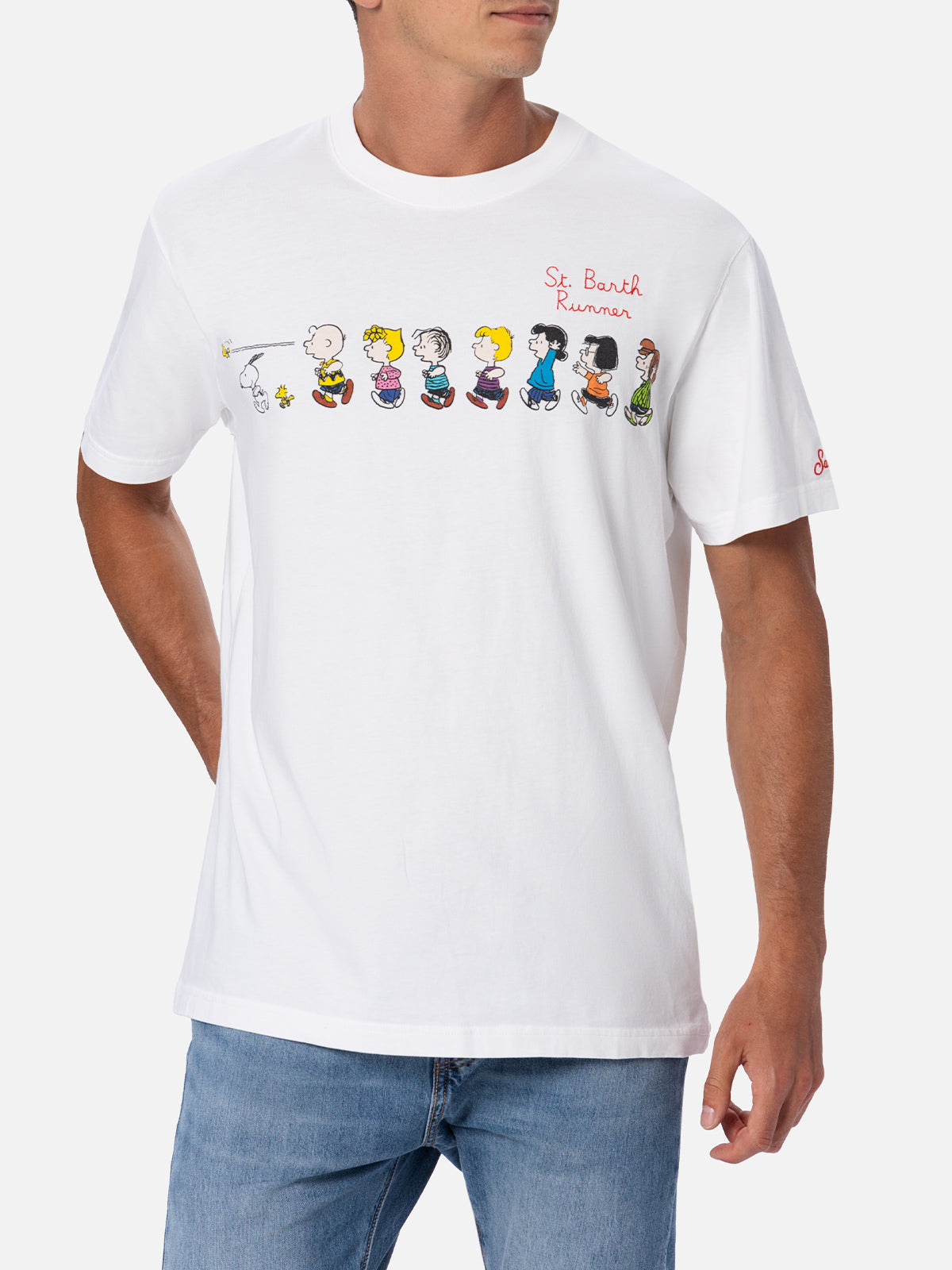 Peanuts T-skjorte med print og broderi i hvit | Special Edition – offisielt produktbilde 2