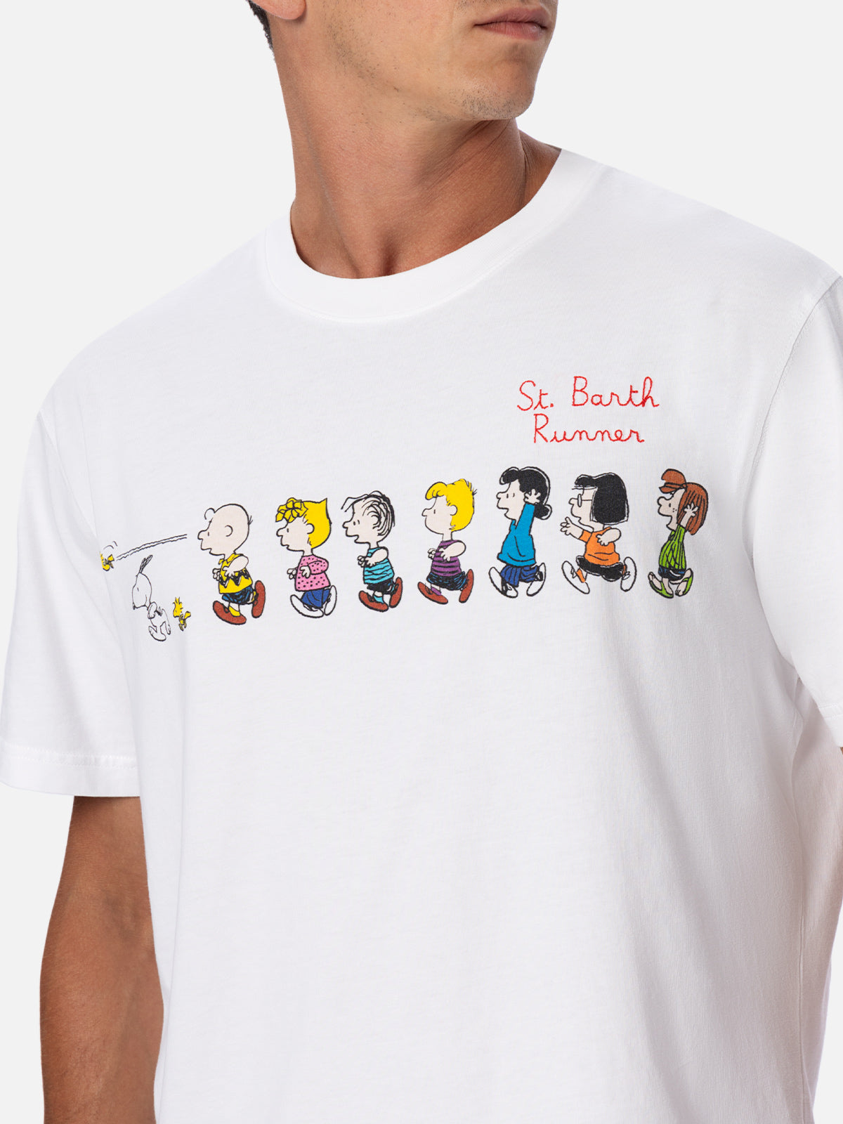Peanuts T-skjorte med print og broderi i hvit | Special Edition – offisielt produktbilde 3
