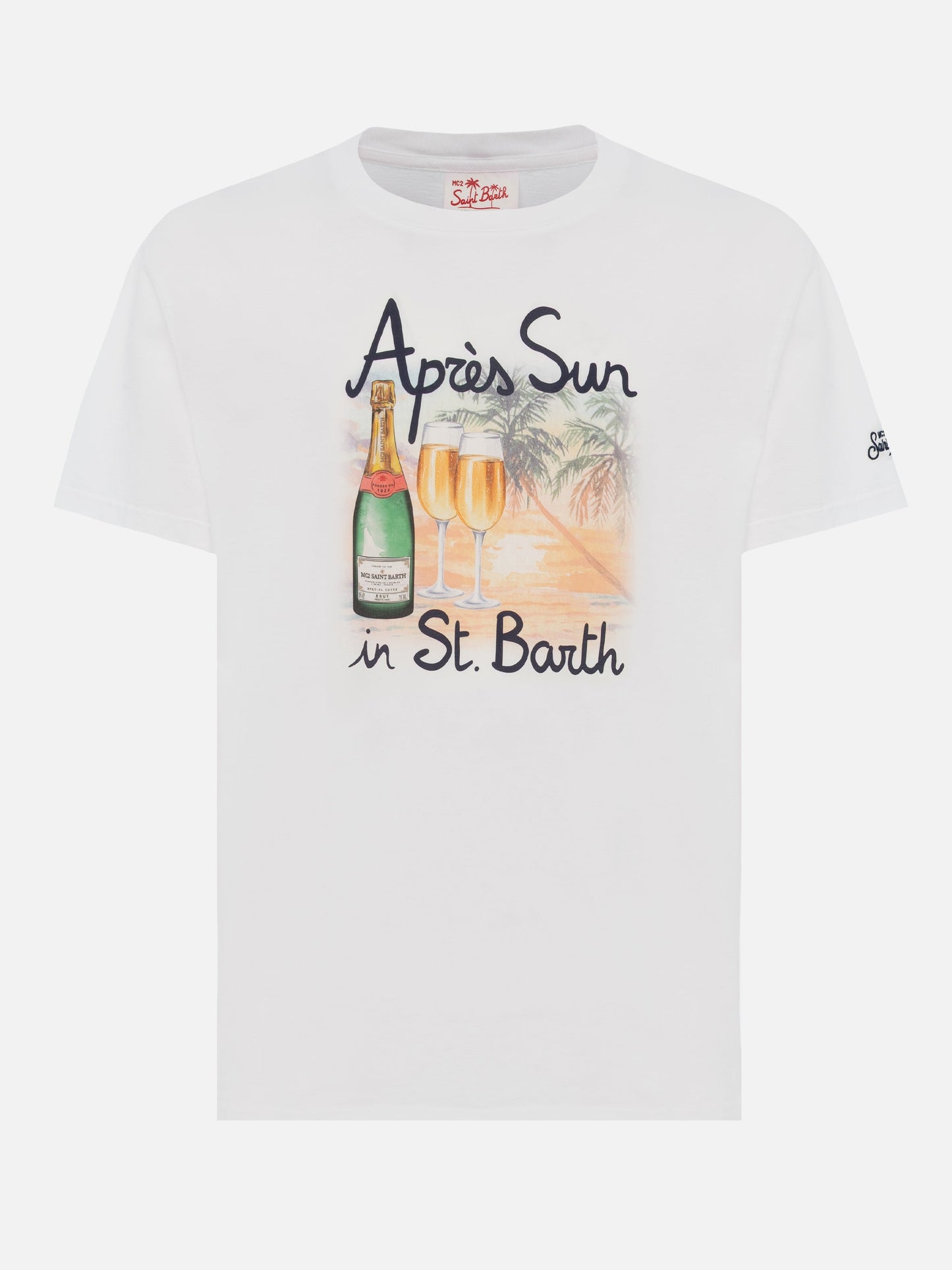 T-skjorte med Après Sun in St. Barth-print – produktbilde