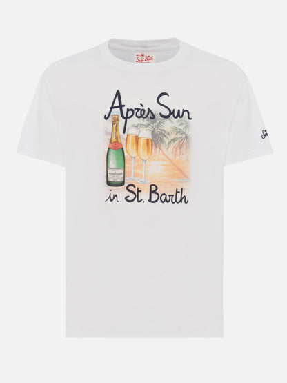 T-skjorte med Après Sun in St. Barth-print – produktbilde