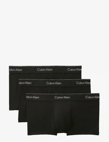 Calvin Klein LOW RISE TRUNK 3PK herreunderbukser, 3-PACK i svart W DTM WB