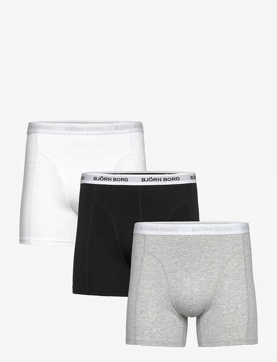 Björn Borg COTTON STRETCH BOXER 3p herreunderbukser, 3-pack