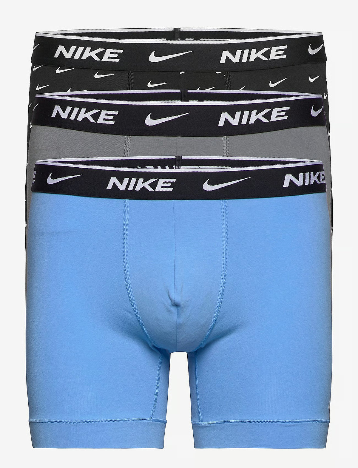 Nike BOXER BRIEF 3PK herreunderbukser, 3-pack i SWOOSH PRINT COOL grå UNIVERSITY B
