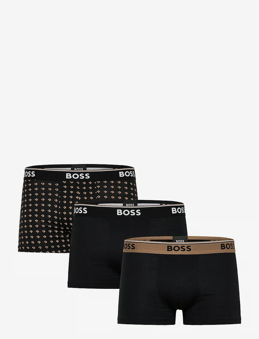 BOSS Trunk 3P Power Desig herreunderbukser, 3-pack