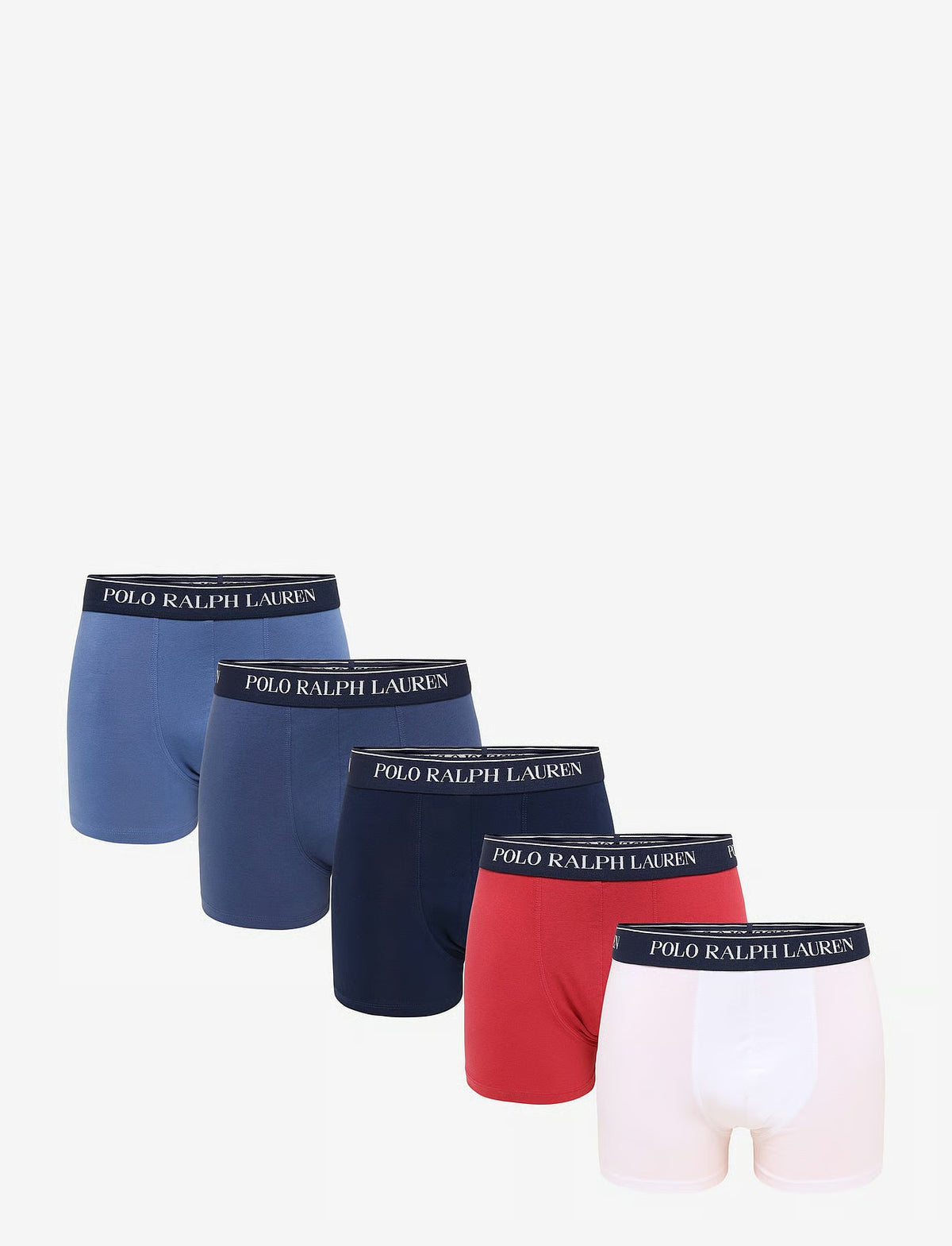 Polo Ralph Lauren Classic Stretch Cotton Trunk 5-Pack herreunderbukser, 5-pack i 5PK WHT/CHLI/BSTB
