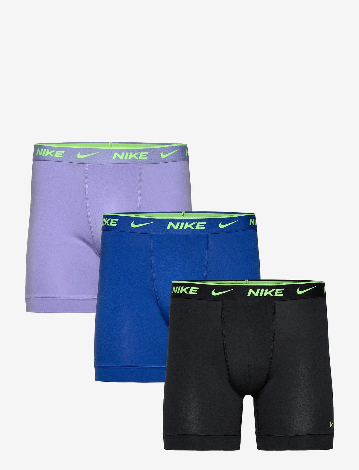 Nike ESSENTIAL COTTON STRETCH BOXER B herreunderbukser, 3-PACK i LIGHT THISTLE GAME ROYAL svart