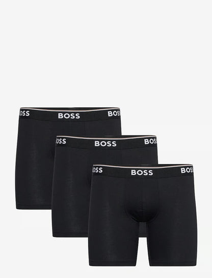 BOSS BoxerBrLong 3P Power herreunderbukser, 3-pack