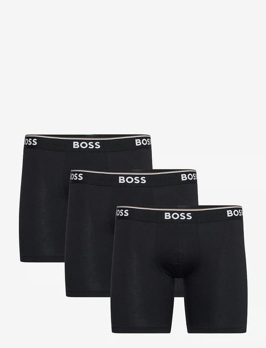 BOSS BoxerBrLong 3P Power herreunderbukser, 3-pack