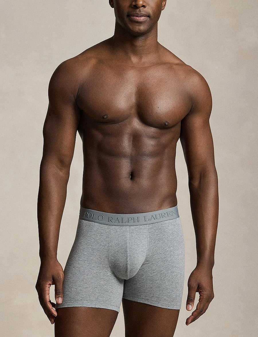 Polo Ralph Lauren Stretch Cotton Boxer Brief 3-Pack herreunderbukser, 3-pack