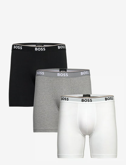 BOSS BoxerBrLong 3P Power herreunderbukser, 3-pack i ASSORTED PRE-PACK