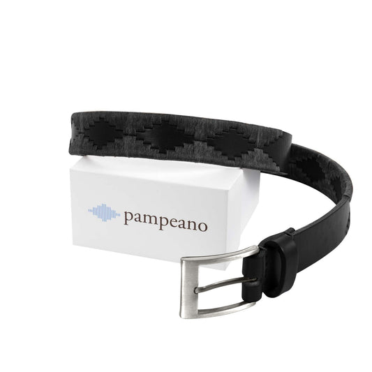 Pampeano belte – Bordado svart i svart