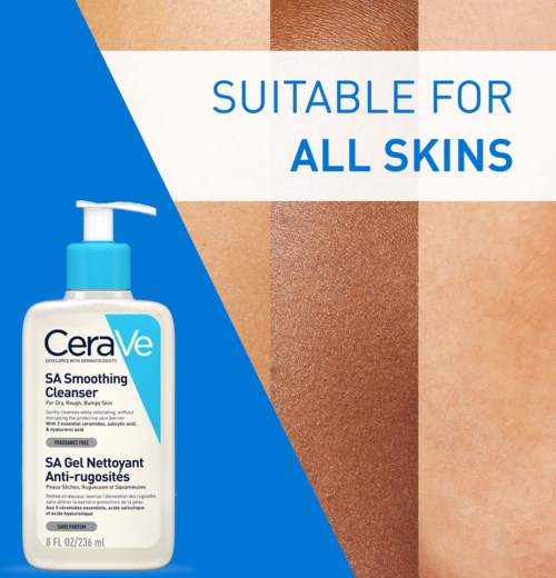 CeraVe SA Smoothing Cleanser 236 ml fra CeraVe – offisielt produktbilde 3