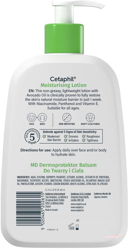 Cetaphil Moisturising Lotion 473 ml fra Cetaphil – offisielt produktbilde 8