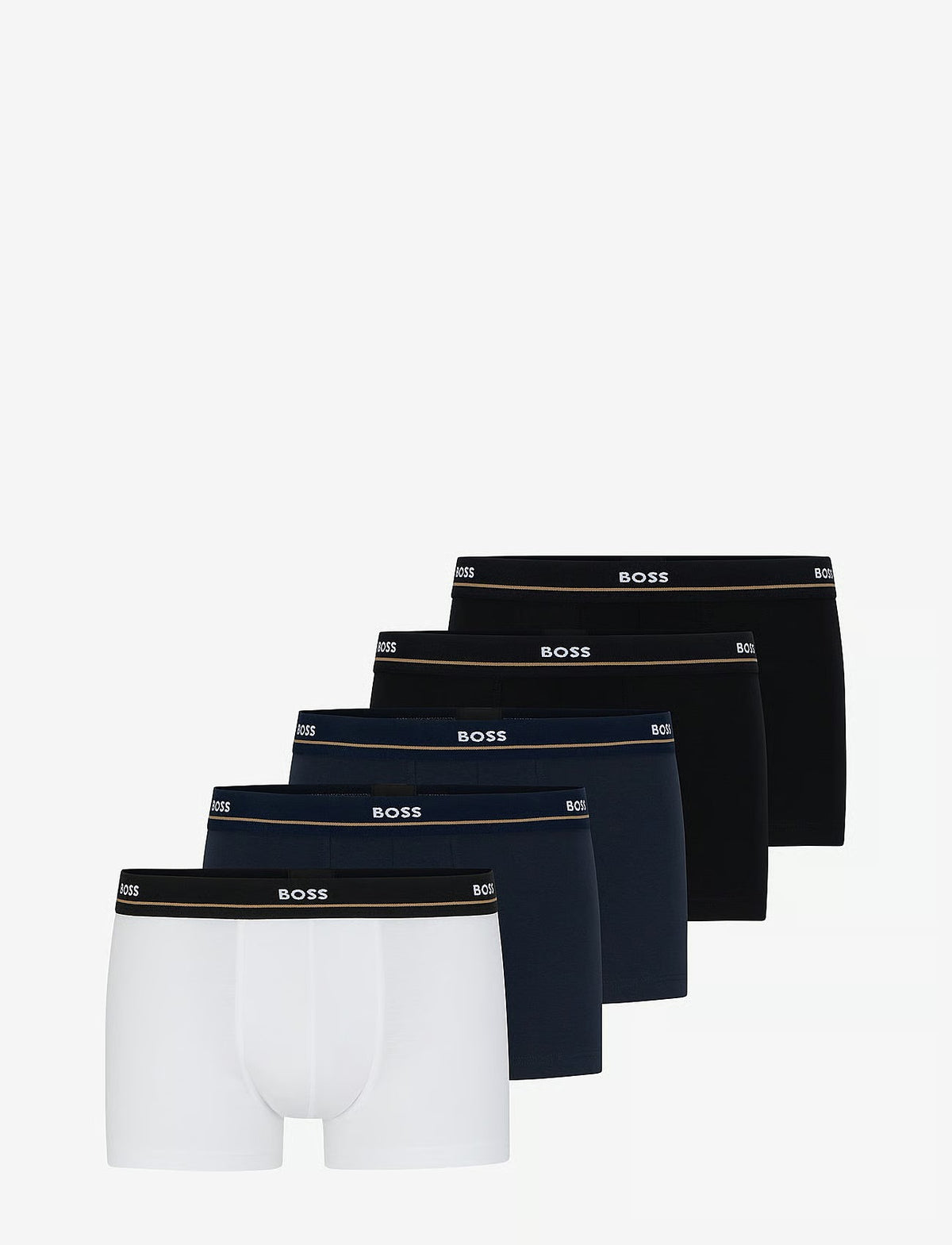 BOSS Trunk 5P Essential herreunderbukser, 5-pack i Lys blå
