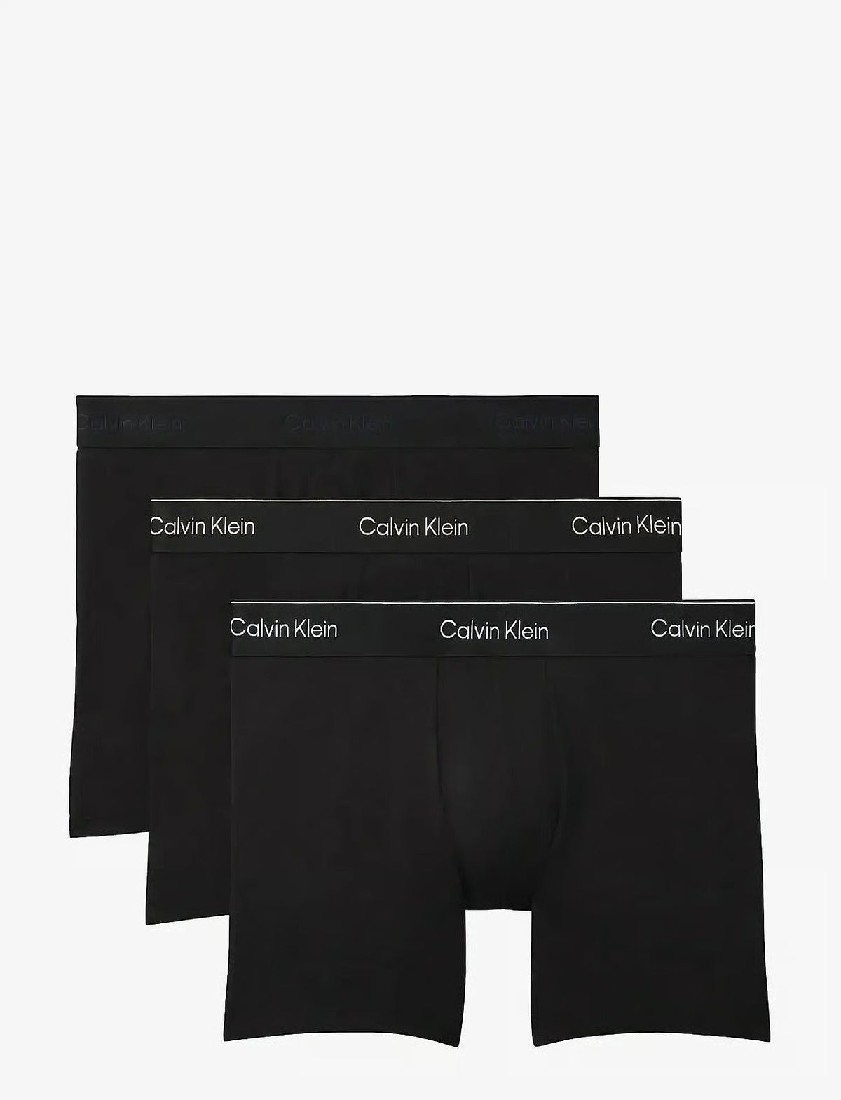 Calvin Klein BOXER BRIEF 3PK herreunderbukser, 3-PACK i svart W HEAVENLY IRIS LOGO svart W