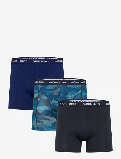 Björn Borg COTTON STRETCH BOXER 3p herreunderbukser, 3-pack i MULTIPACK 9