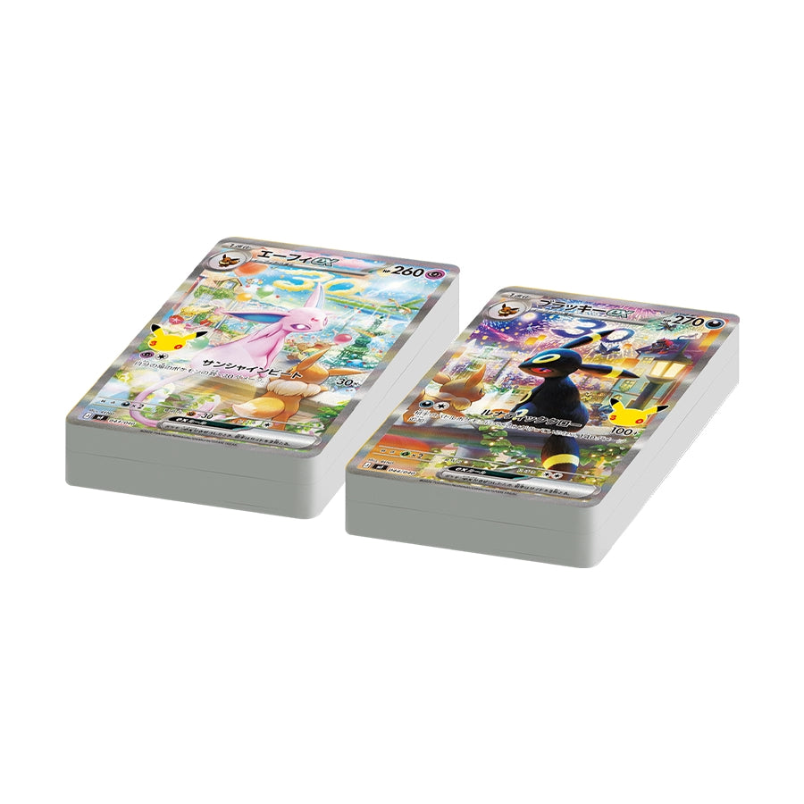Pokémon Card Game MEGA 30th CELEBRATION Premium Deck Set Espeon & Umbreon, fabrikkforseglet