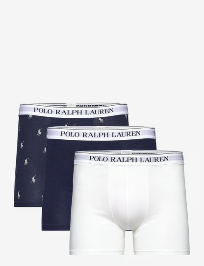 Polo Ralph Lauren BCI COTTON/ELASTANE-3PK-BXB herreunderbukser, 3-pack i 3PK CRS marineblå/hvit