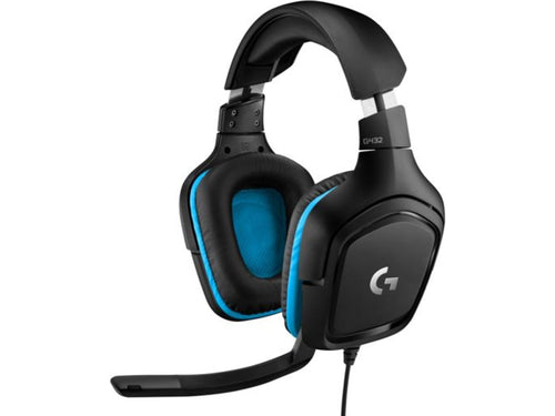 Produktbilde av Logitech G432 Gaming Headset (sort/blå) fra Logitech